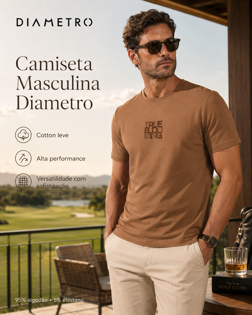 Camiseta Masculina Meia Malha Com Estampa Diametro D010905