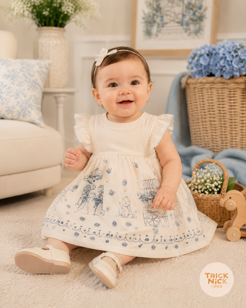 Vestido Infantil Feminino Estampado Trick 1137120