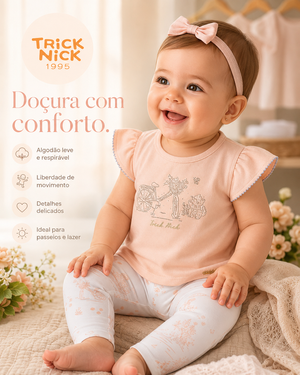 Conjunto Feminino Blusa Com Legging Trick Nick 1137150